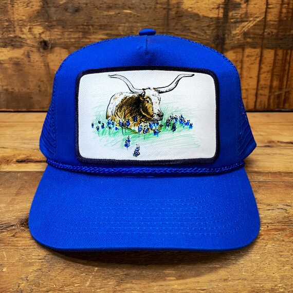 Bluebonnets Snapback Rope Hat | Etsy