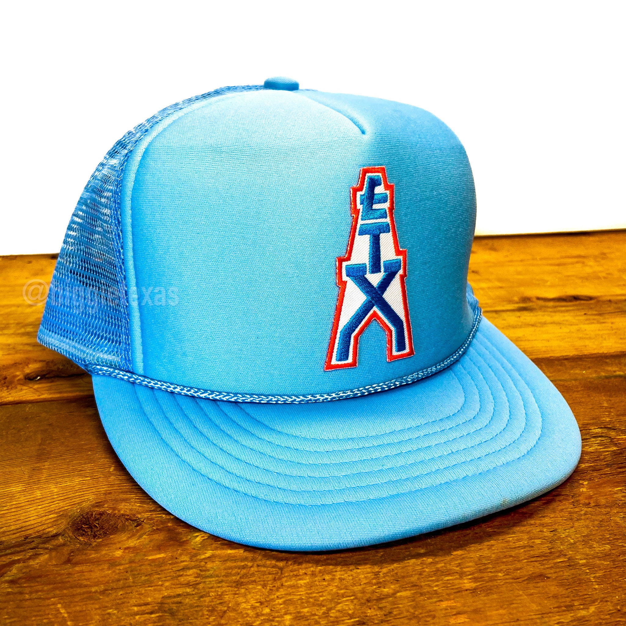 Houston Oilers Retro Snapback Trucker Hat NFL BLACK or RED Richardson 112