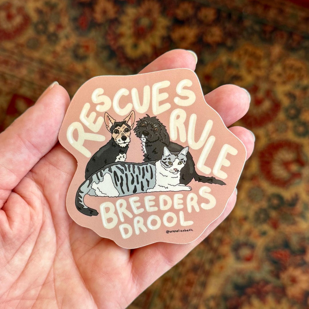 Drol Sticker Rescues Rule, Breeders Drool Sticker - Etsy