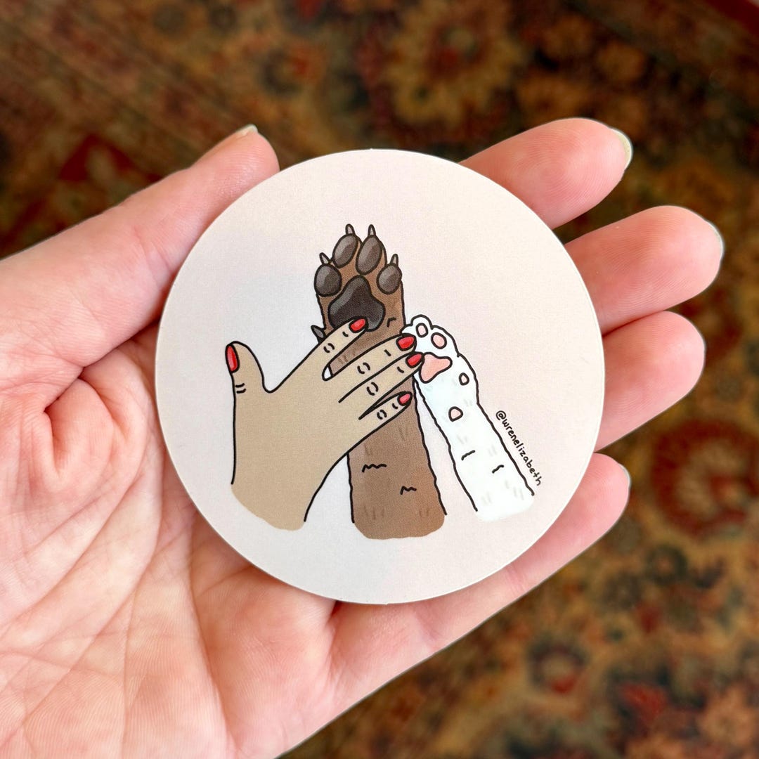 All Paws in Sticker - Etsy