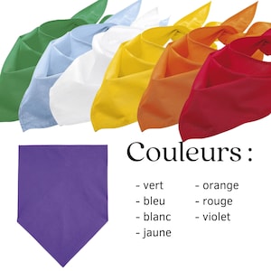 Bandana, foulard à personnaliser avec votre prénom, flocage image 2