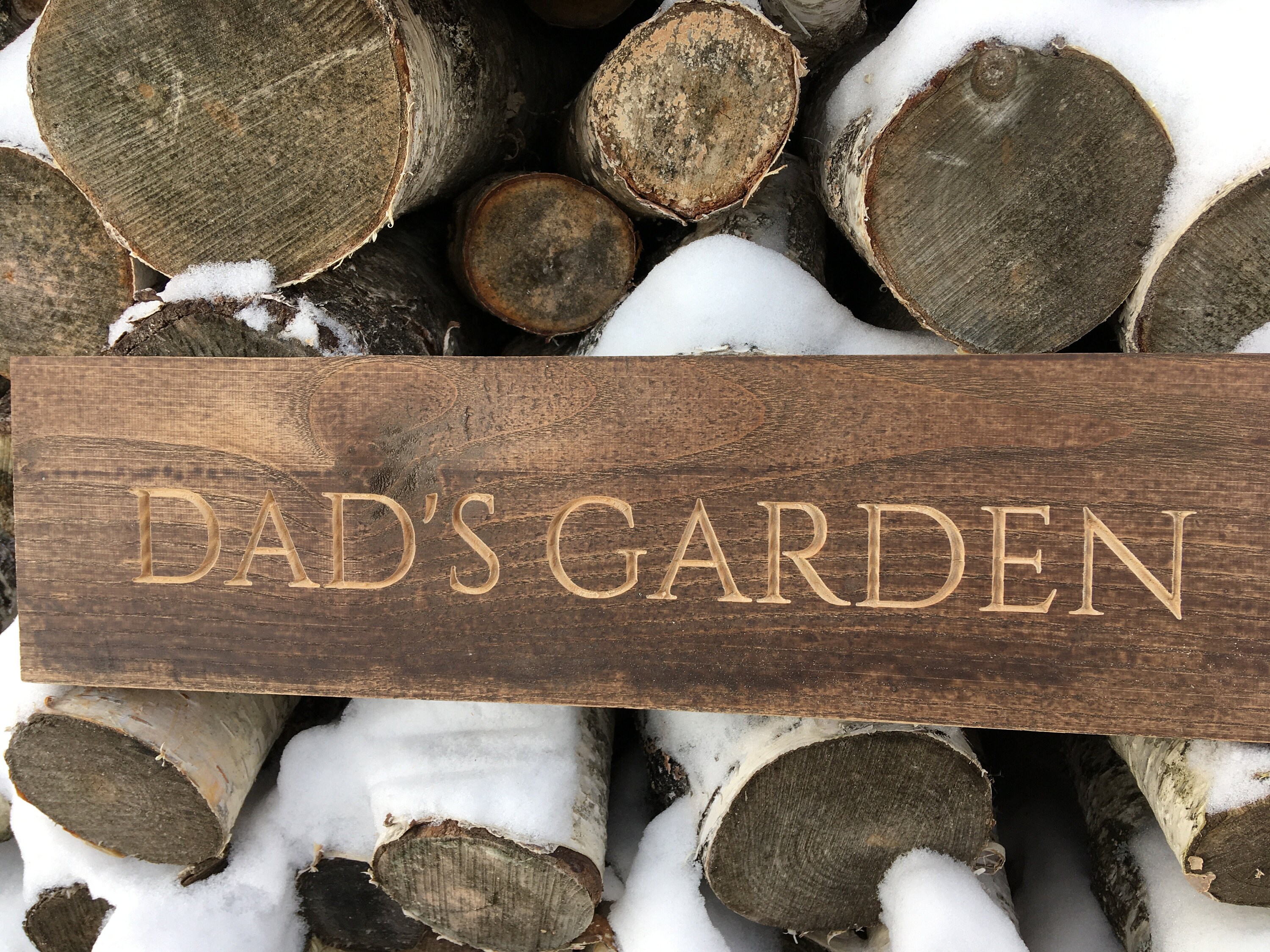 Dads Garden. Garden Sign. Father Day Sign - Etsy