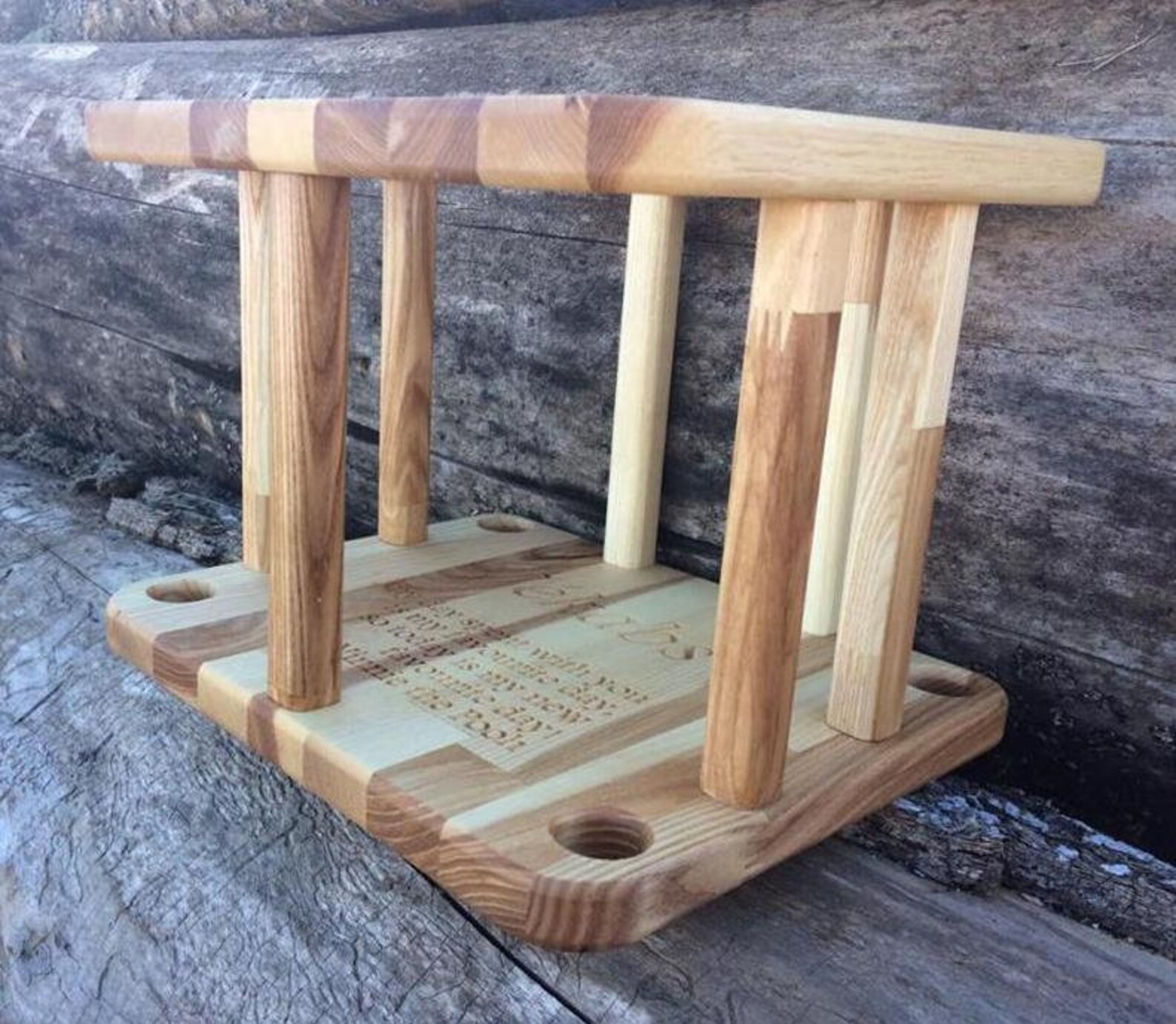 Custom Engraved Wooden Swings Oak Wood Swings Simple Wooden Etsy