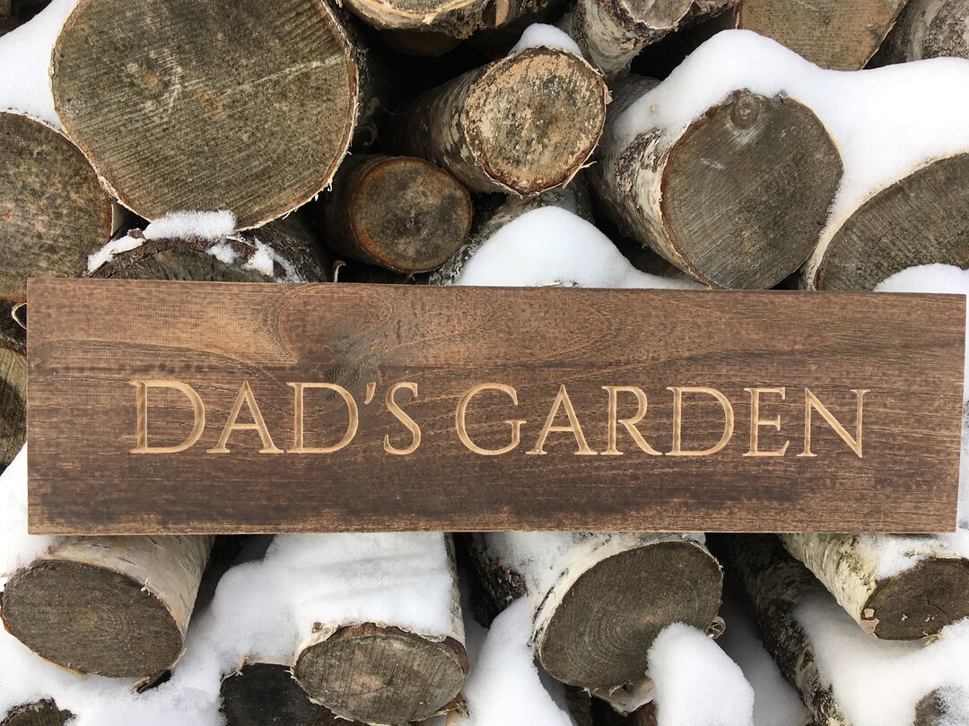 Dads Garden. Garden Sign. Father Day Sign - Etsy