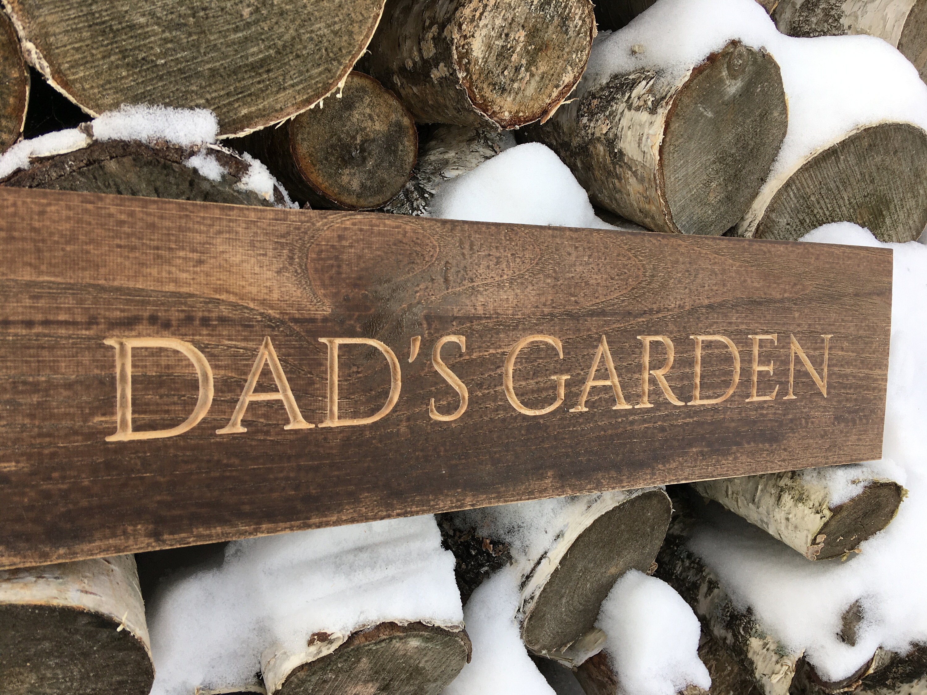 Dads Garden. Garden Sign. Father Day Sign - Etsy