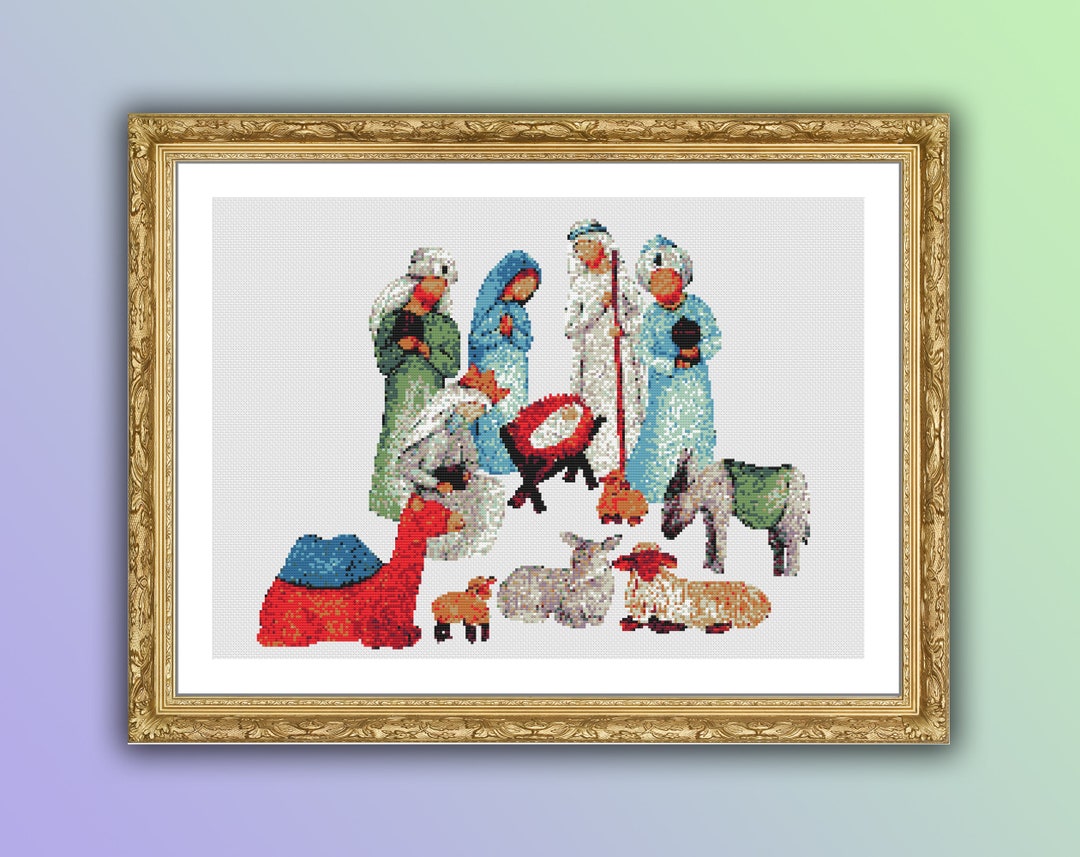 Nativity Counted Cross Stitch PDF Pattern, the Birth of Jesus ...