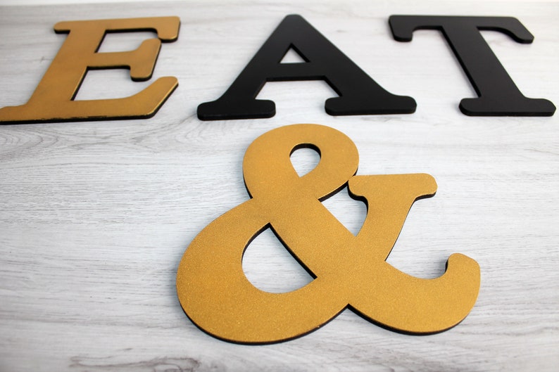 Eat & Drink SIGN Letters Wall Sign Wooden Large Letters Etsy