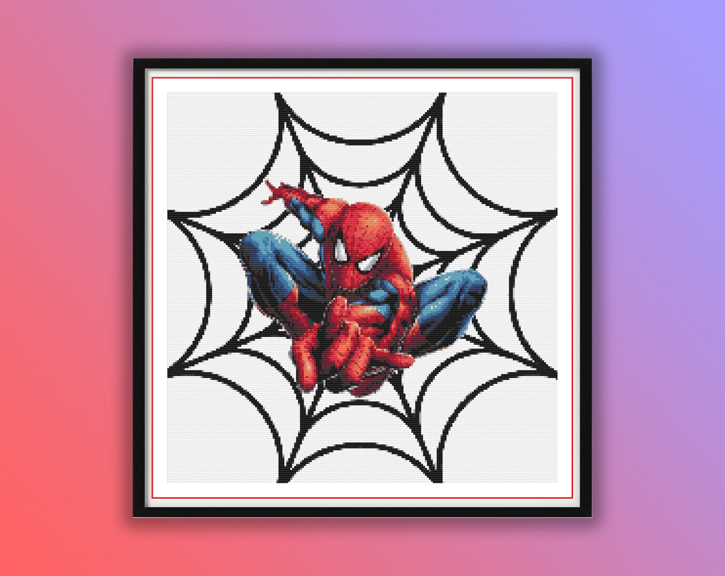 Diamond Dotz Facet Art Spider Man Web Slinger - 53 x 42cm Completed Wall  Art