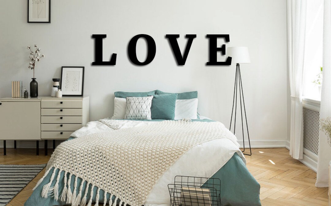 LOVE Letters Wall Sign Wooden Large Letters Wooden Big Etsy