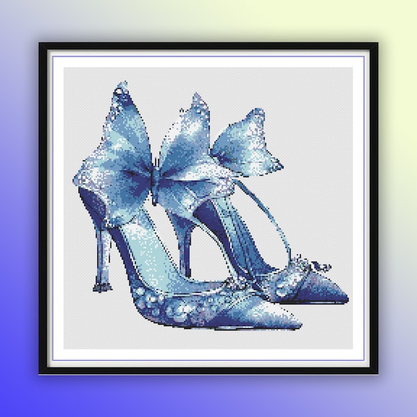Cross Stitch Shoes Etsy