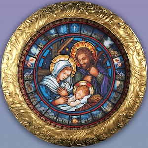 Mother of God Cross Stitch Pattern: Religious Jesus Design - Madonna and Child PDF Download