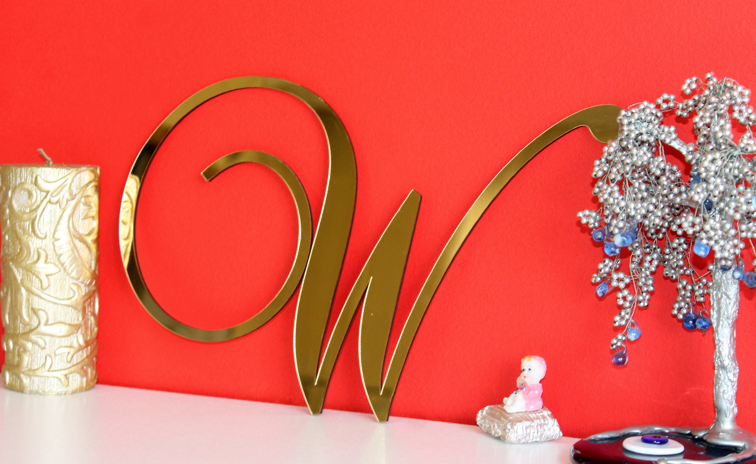 Spiegel Acryl Großbuchstaben für Wand Wandbehang Buchstabe Etsy