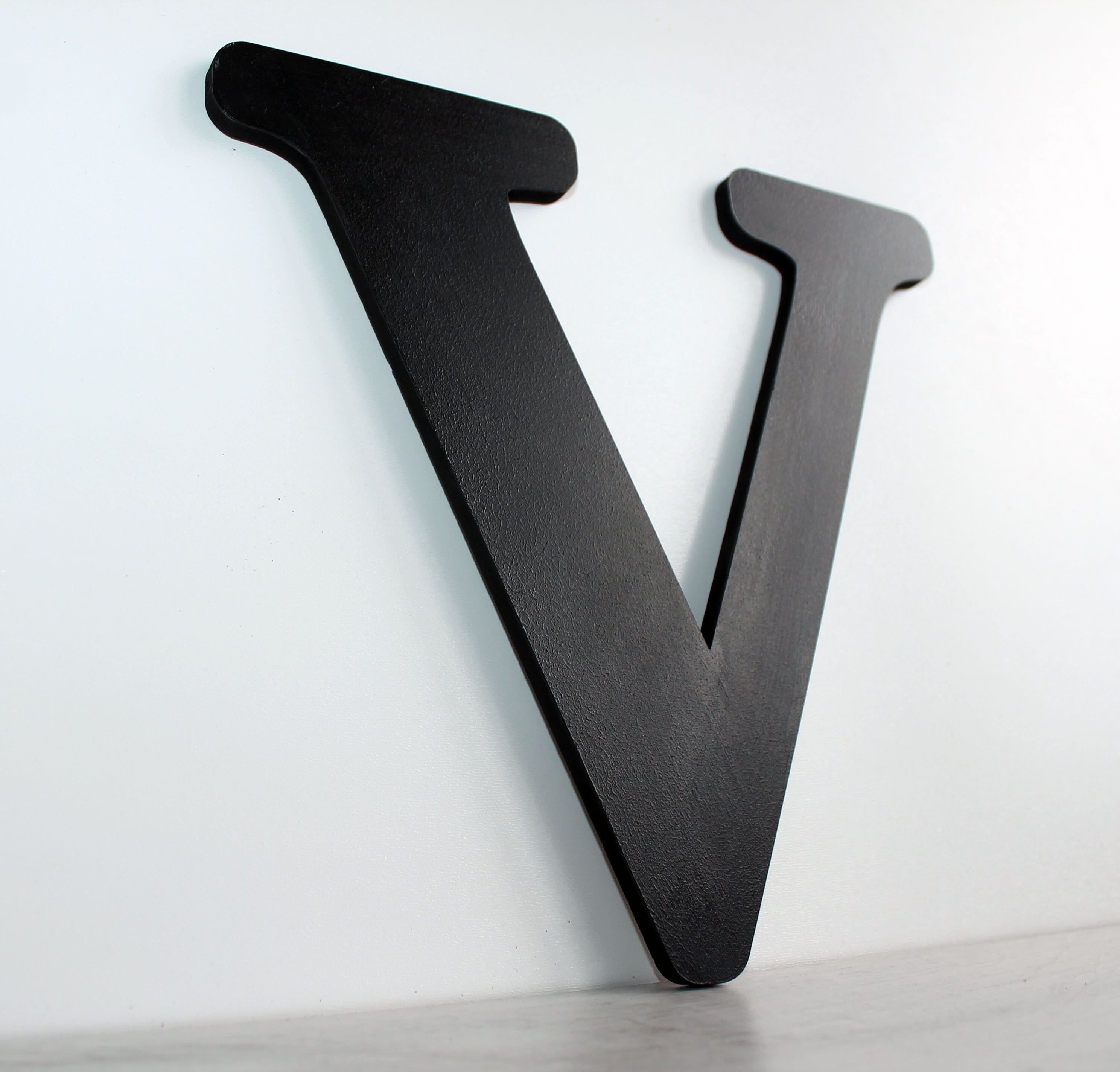 Large Wooden Letters Big Wood Letter 'V' Painted Etsy
