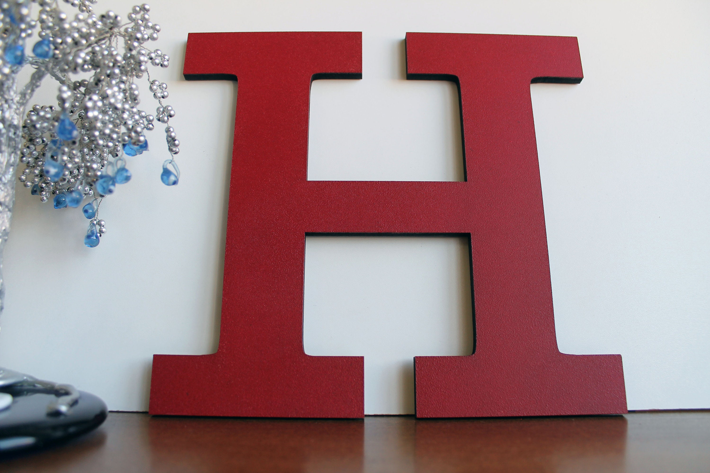 H & M Maillot De Bain Large Wooden Letters Big Wood Letter 'H' Hand | Etsy