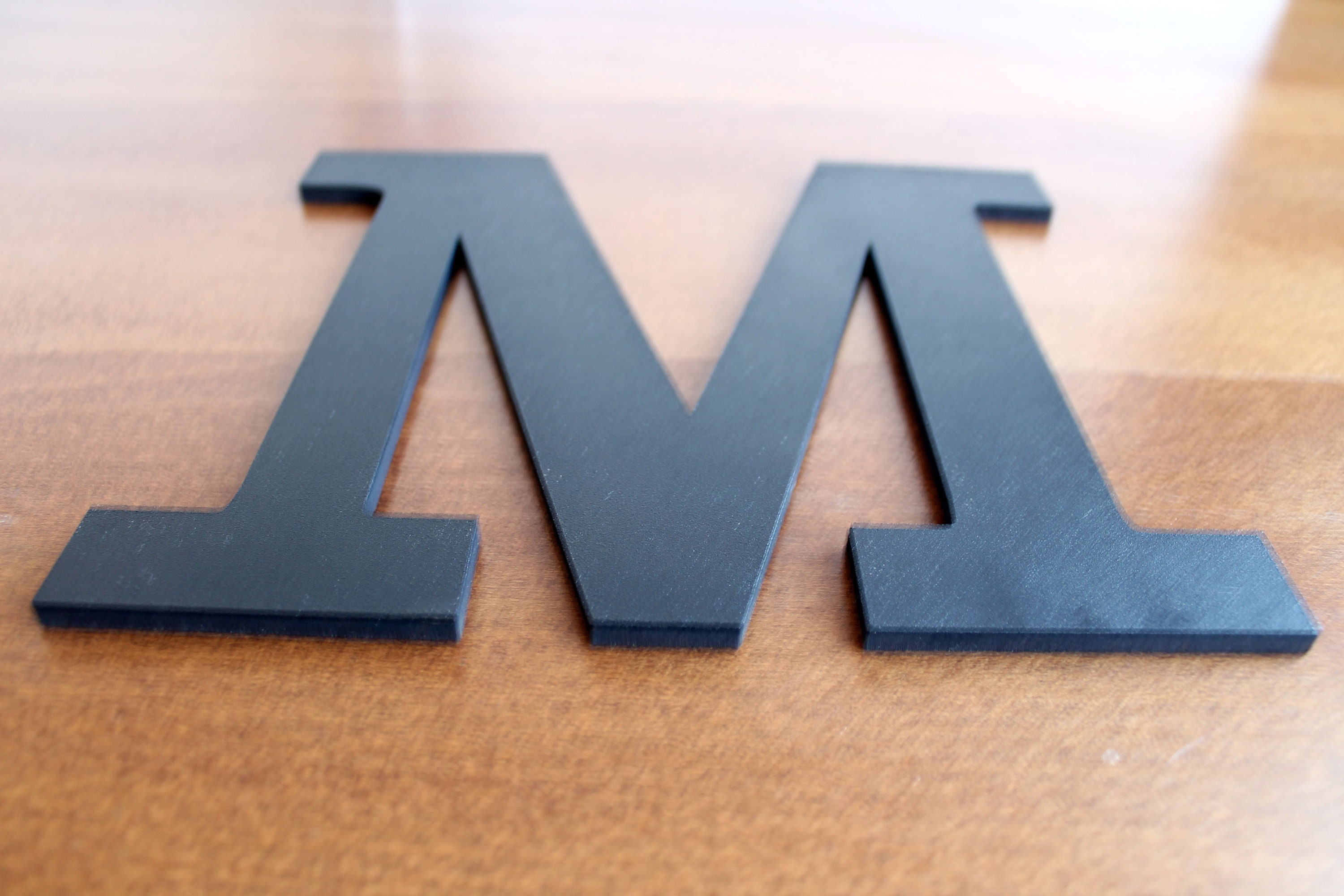 Large Wooden Letters Big Wooden Letter 'M' Painted Etsy