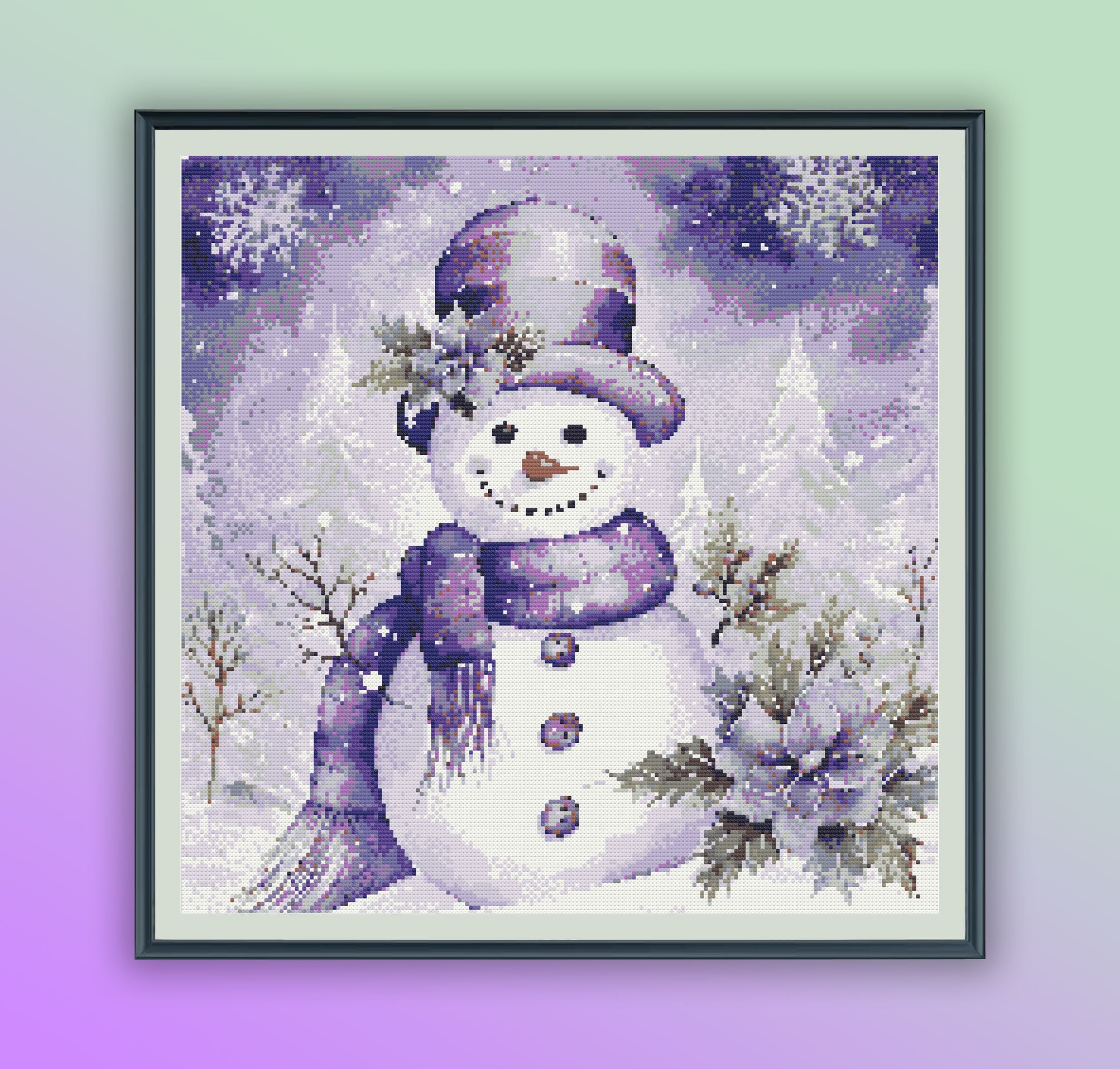 Flocons De Neige Diamant Painting, 5D Diamond Painting Kit Complet Diy Kit Broderie Peinture