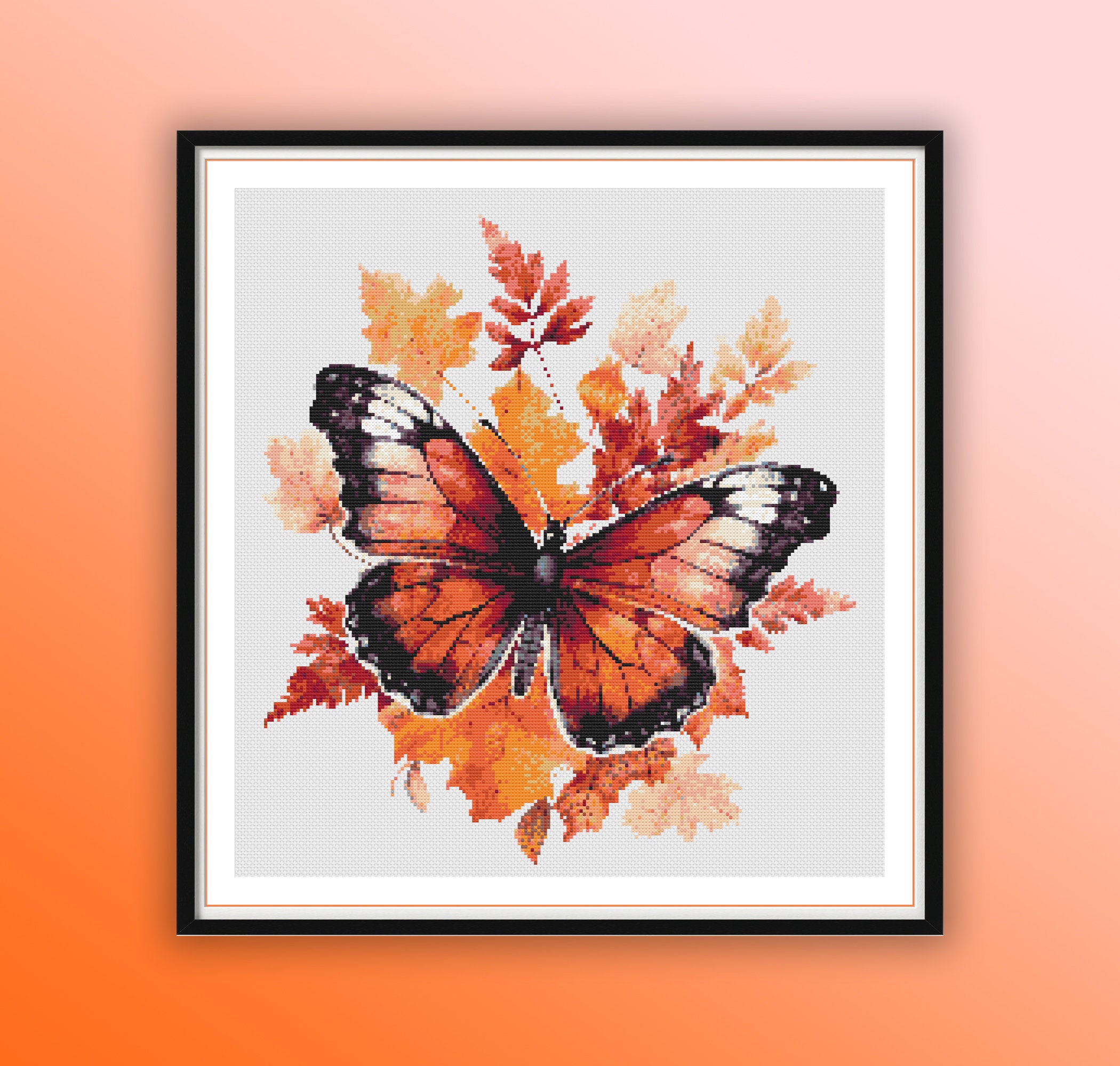 Original Watercolor Print of a Painting, Monarch Butterfly Art, 8x10,  orange black butterflies, pollinator, save the monarchs