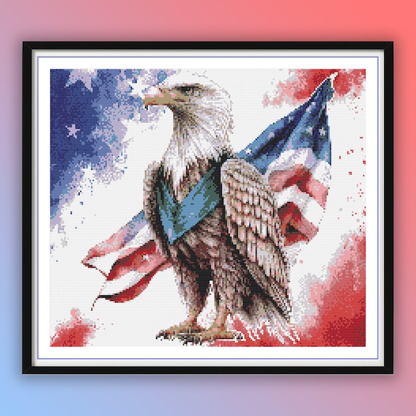Patriotic Cross Stitch Pattern Etsy