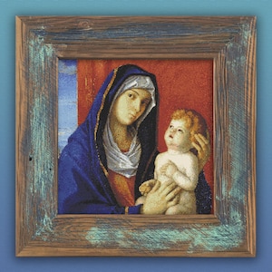 Mother of God Cross Stitch Pattern: Jesus Religious Art (PDF Download)