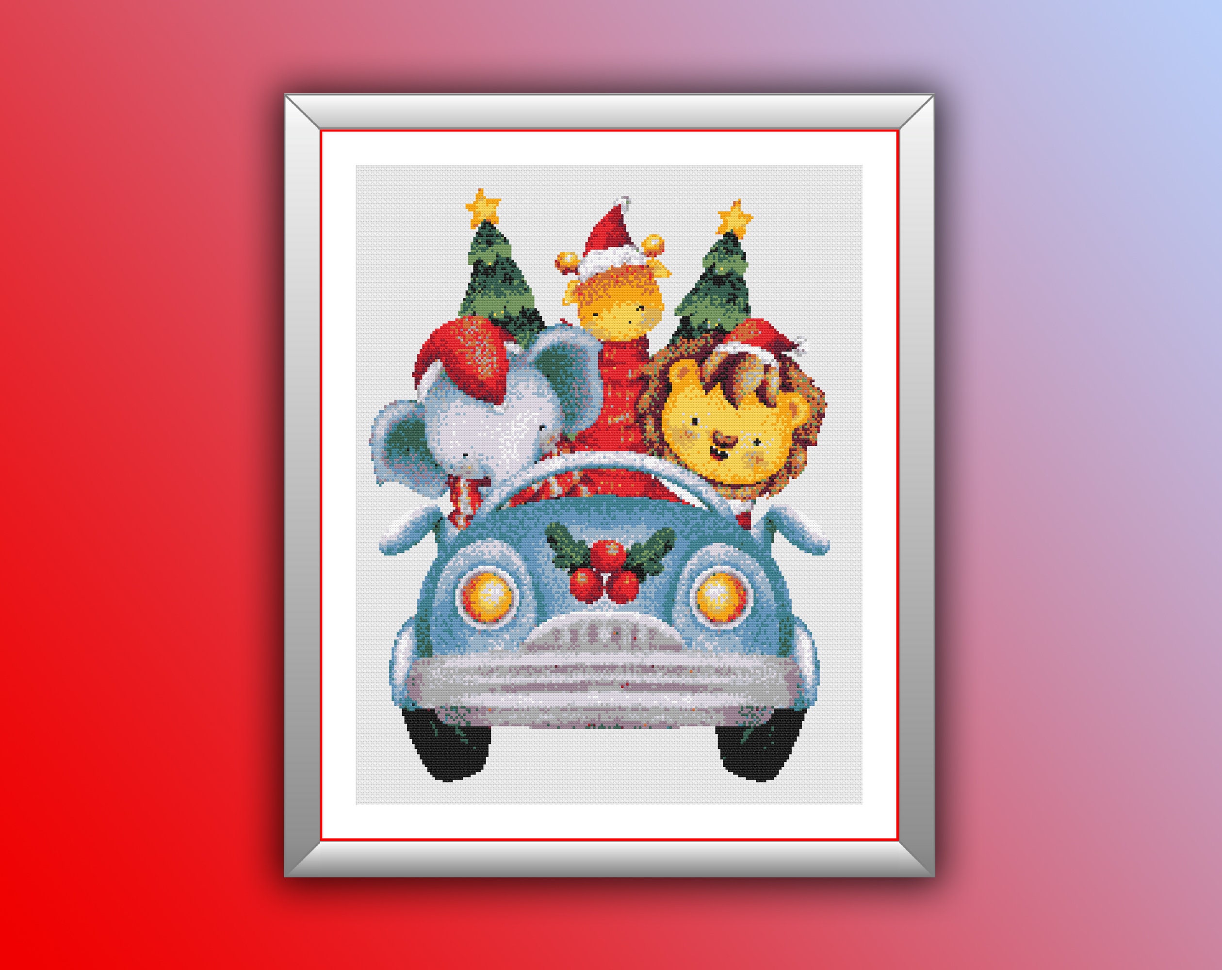 刺繍フレーム　動物たちのクリスマス 楽天市場】Dimensions クロスステッチキット クリスマス