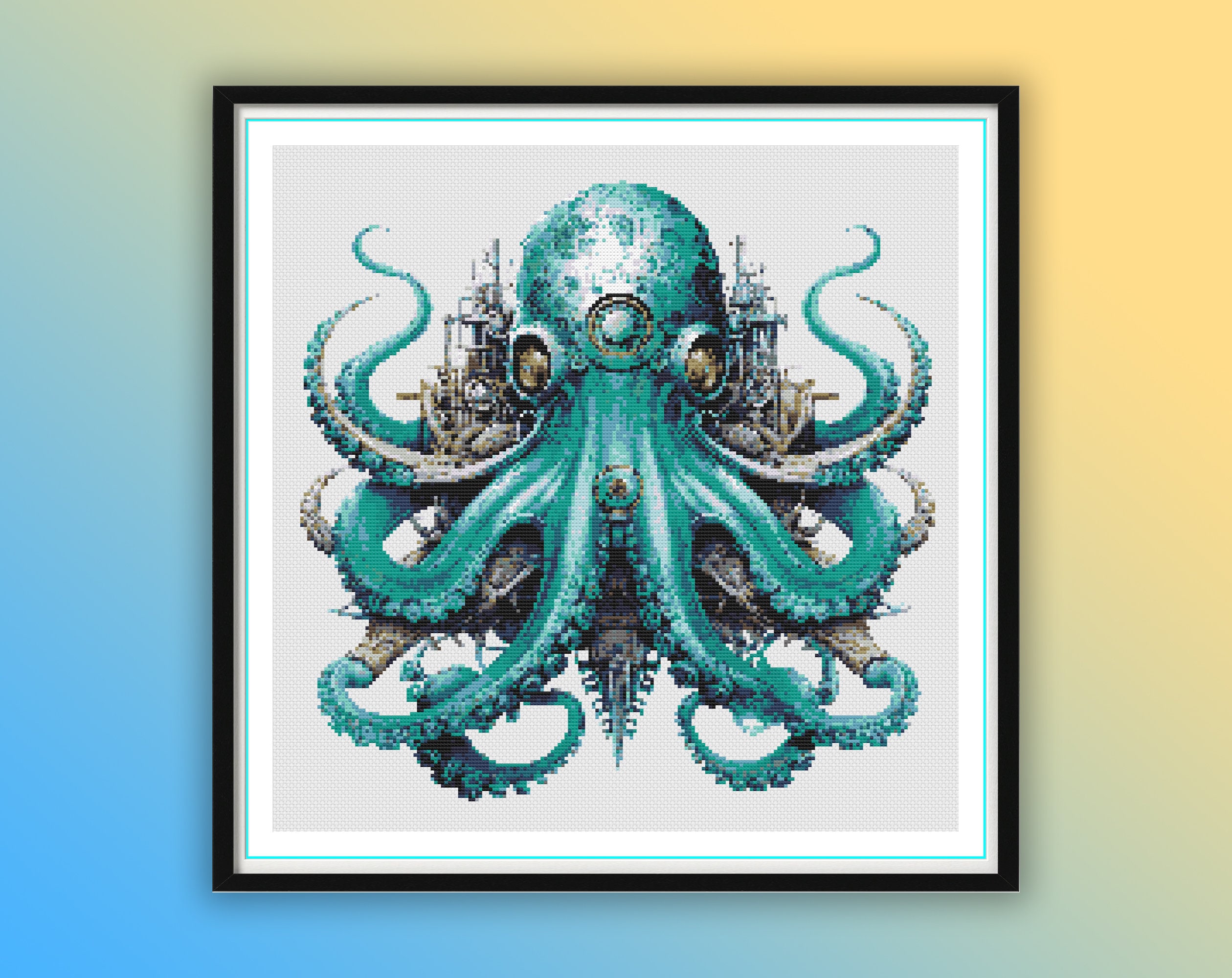 Kaufe 5D DIY Diamond Painting Small Octopus Cross Stitch Kit