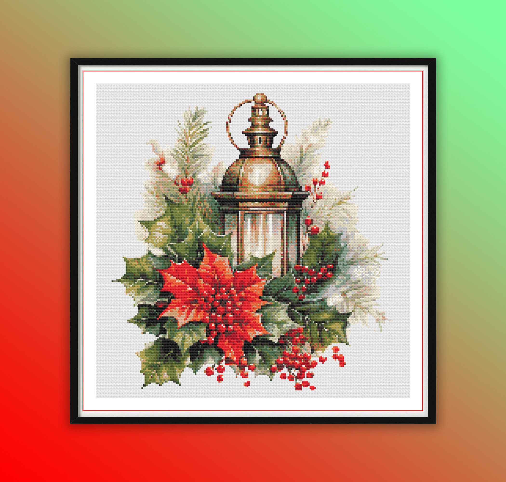 Kit DIY Diamond Painting Pendentif Sapin De Noël - Acrylique Double Face 8x8 Inch - Loisir Créatif Adulte - 6
