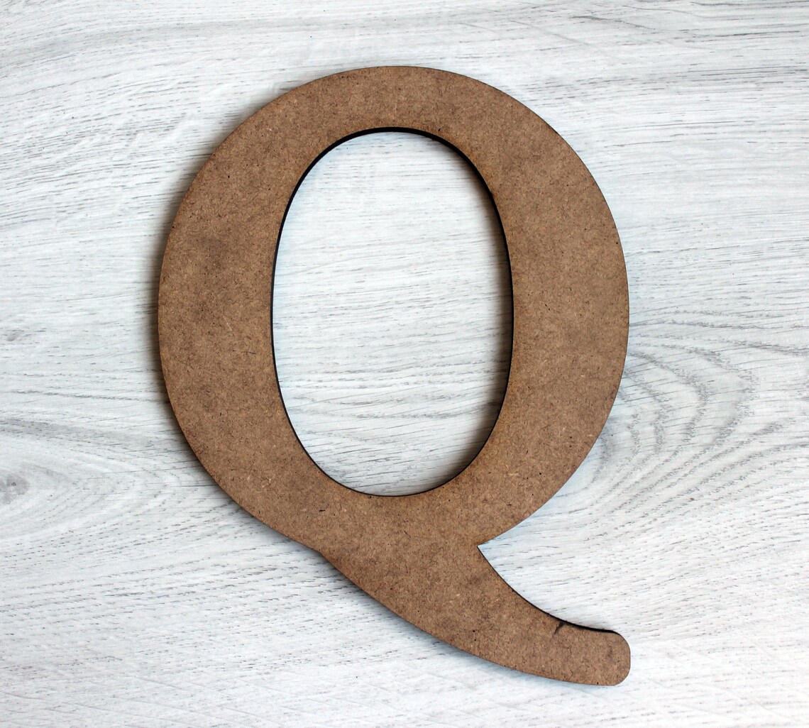 Large wooden letters big wood letter q painted etsy