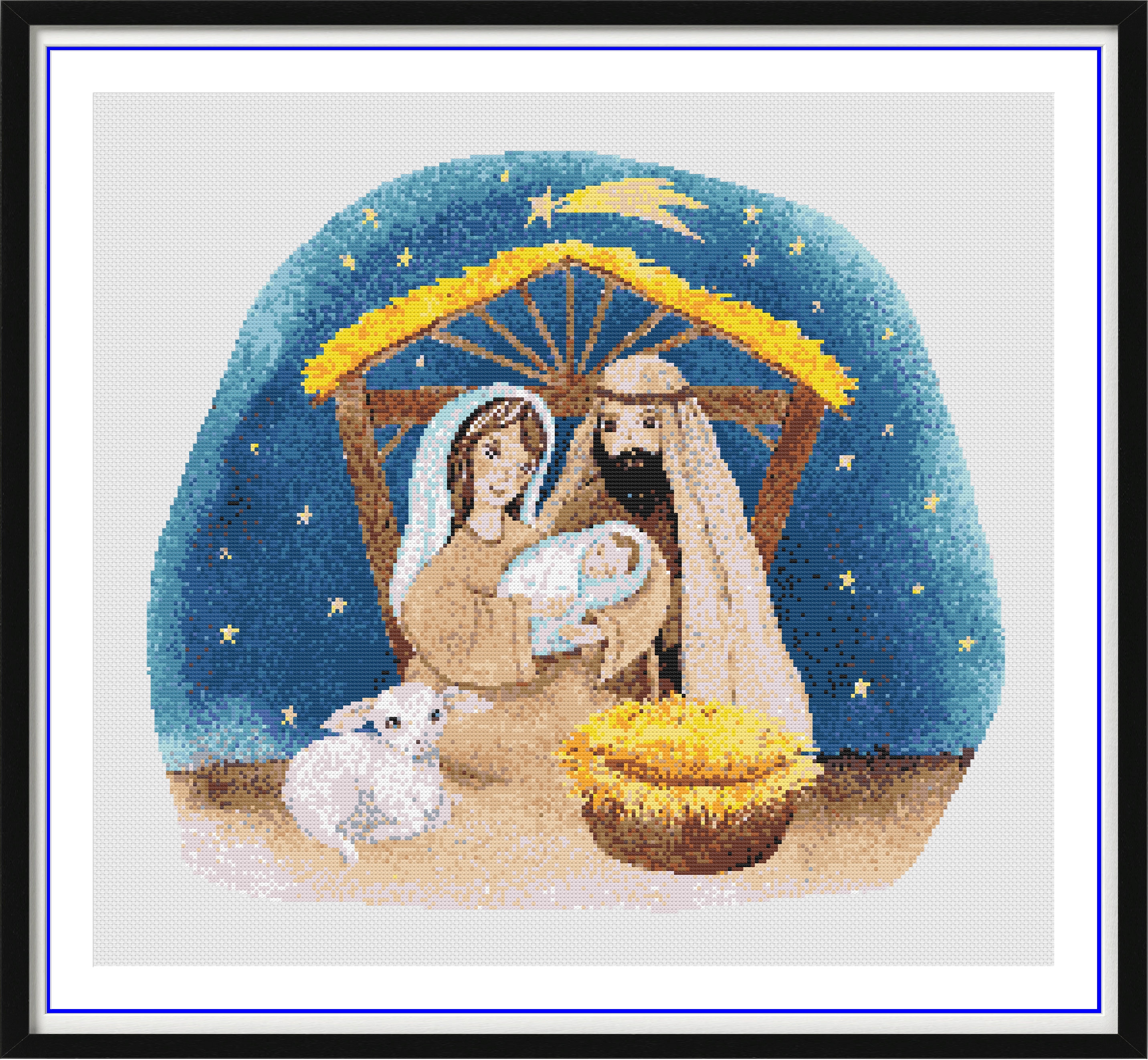 キリスト降誕のクロスステッチパターン：イエスの誕生 PDF - 宗教的な