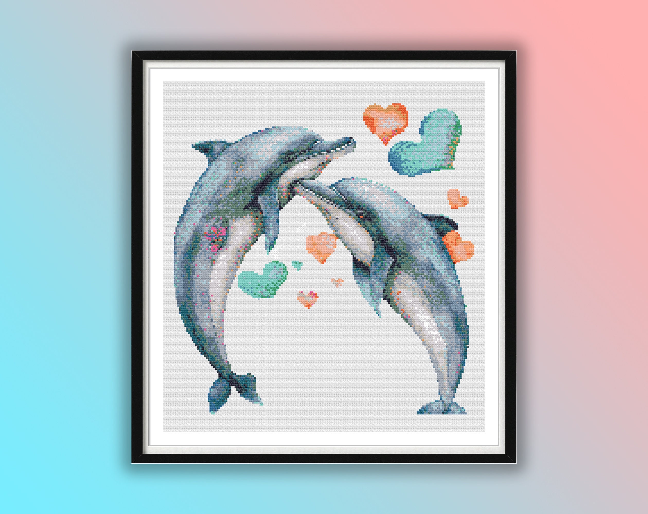 Silhouette Di Due Delfini Formatura Un' Cuore 47446866 Arte Vettoriale A Vecteezy - Foto 8