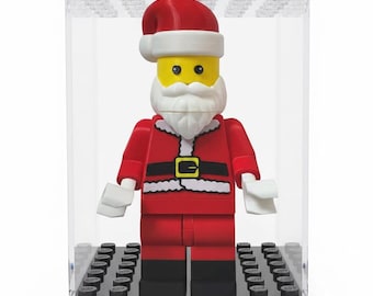 Minifigure display case 5-Pack with 6x6 base plates
