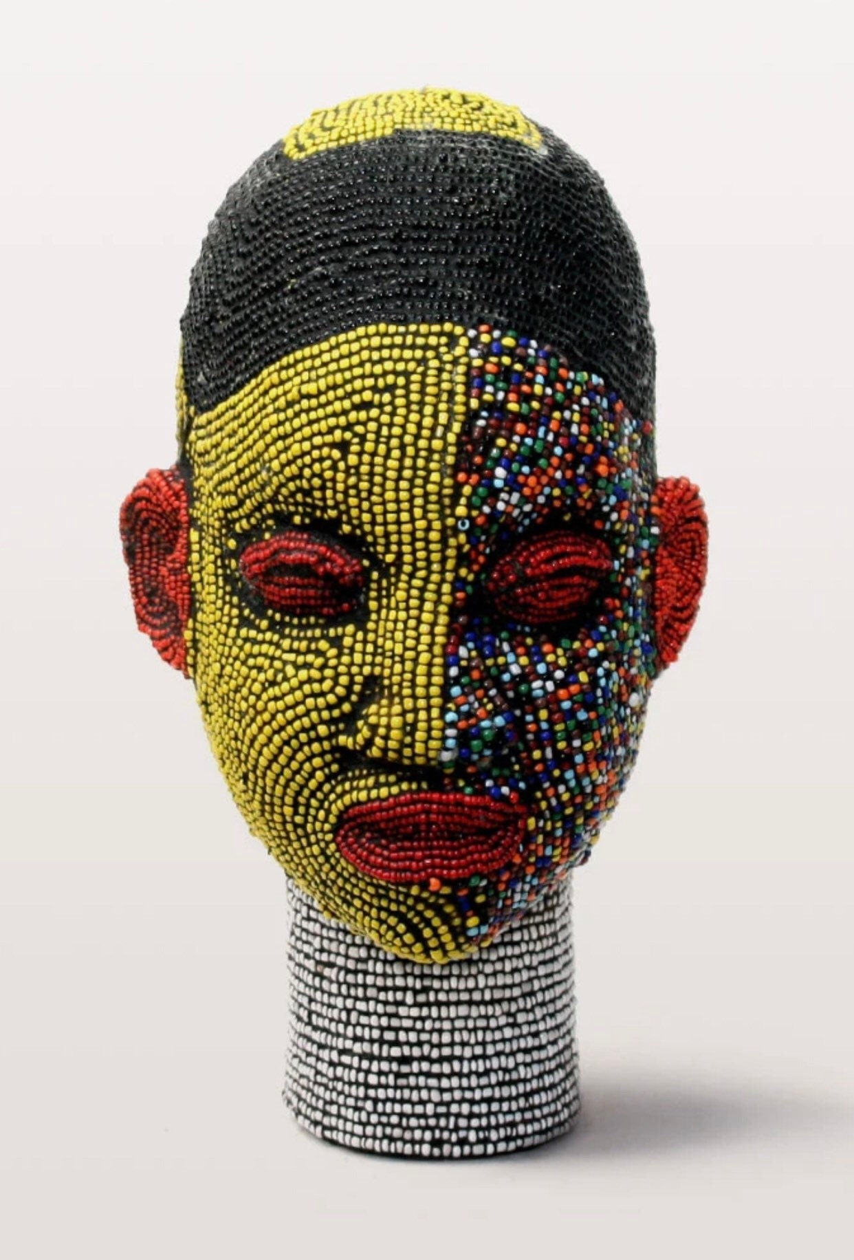 Rustic african statue head decor sculpture Etsy