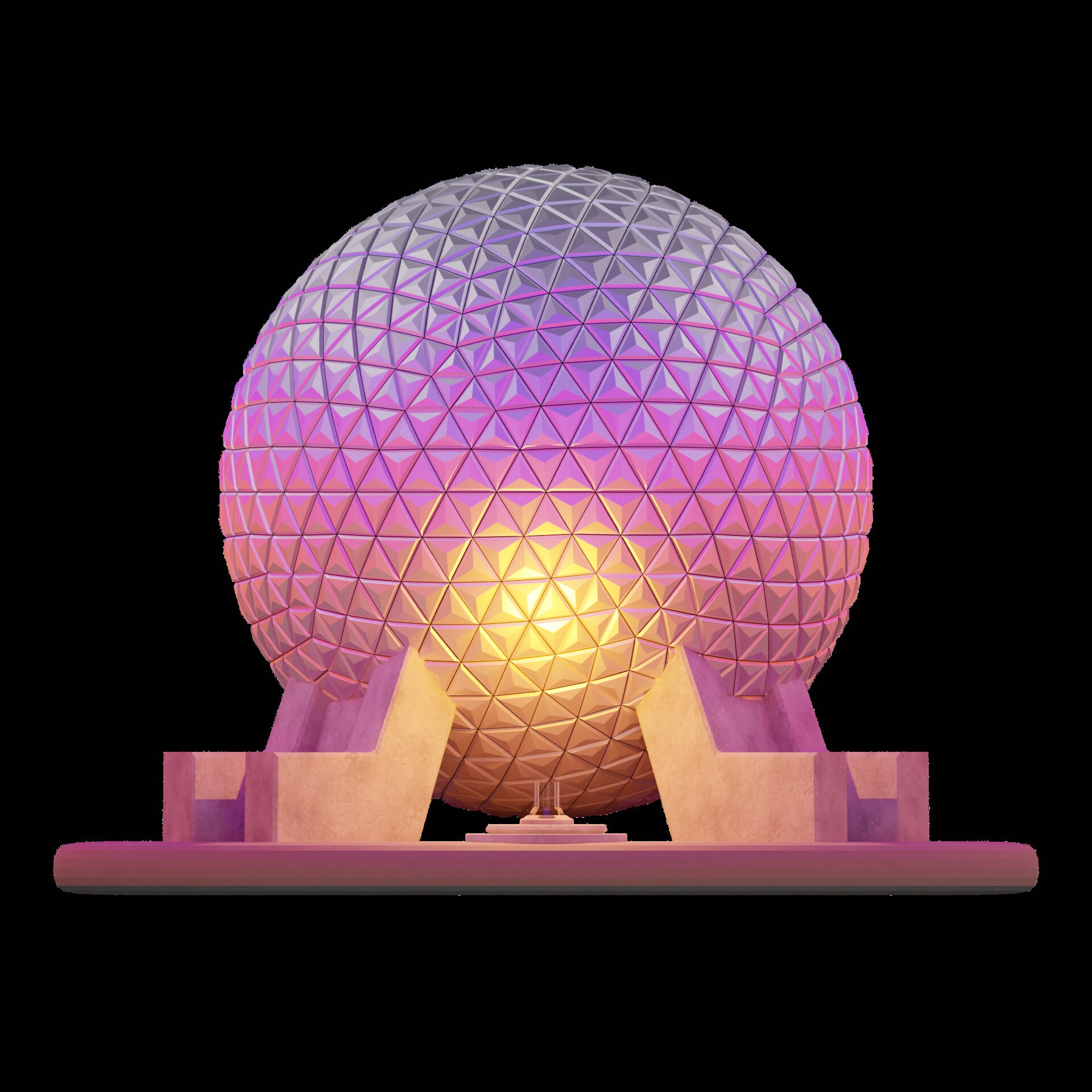 Epcot Ball Spaceship Earth 3D Model FILE Etsy