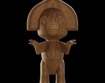 Polynesian Resort Maui statue 3d model
