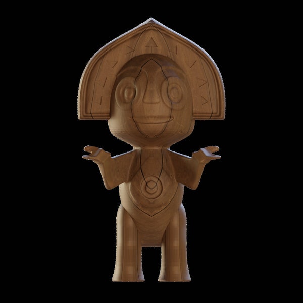 Polynesian Resort Maui statue 3d model