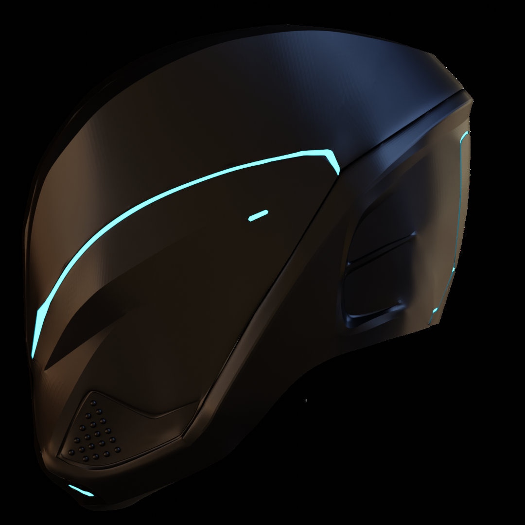 Tron Legacy Quorras Helmet 3D Model Etsy
