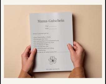 Tarjeta de regalo imprimible para mamá | Regalo para el Día de la Madre para imprimir | Descarga instantánea | PDF minimalista | Idea de regalo para mamá