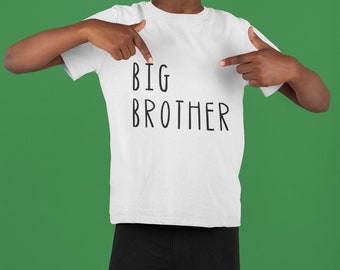 Camiseta Gran Hermano, Pareja Look Hermanos Camisas, Regalo Navidad Niño, Anuncio Nacimiento, Traje Familiar, Camisa Niño Estampado