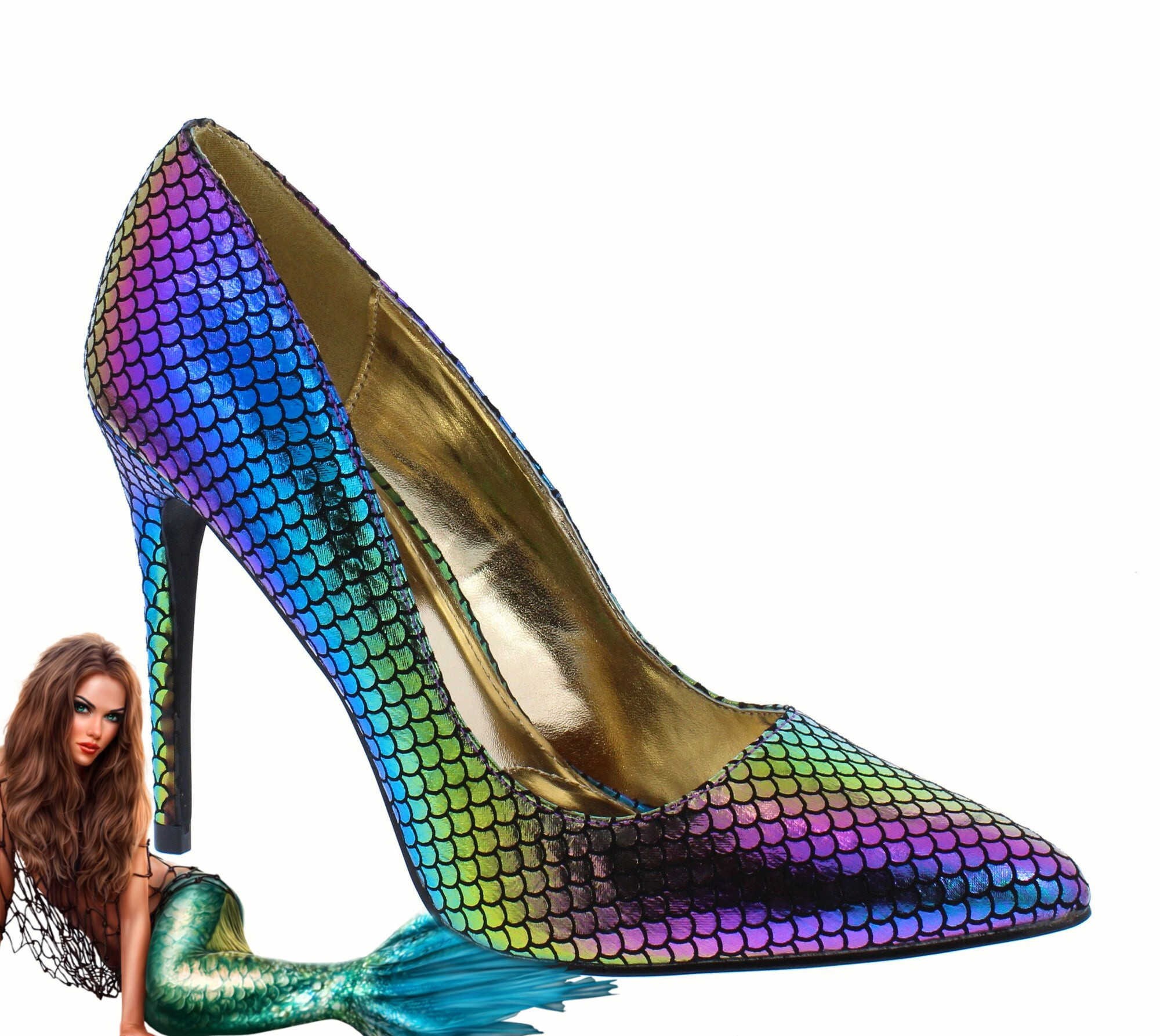 Mermaid Heels Etsy