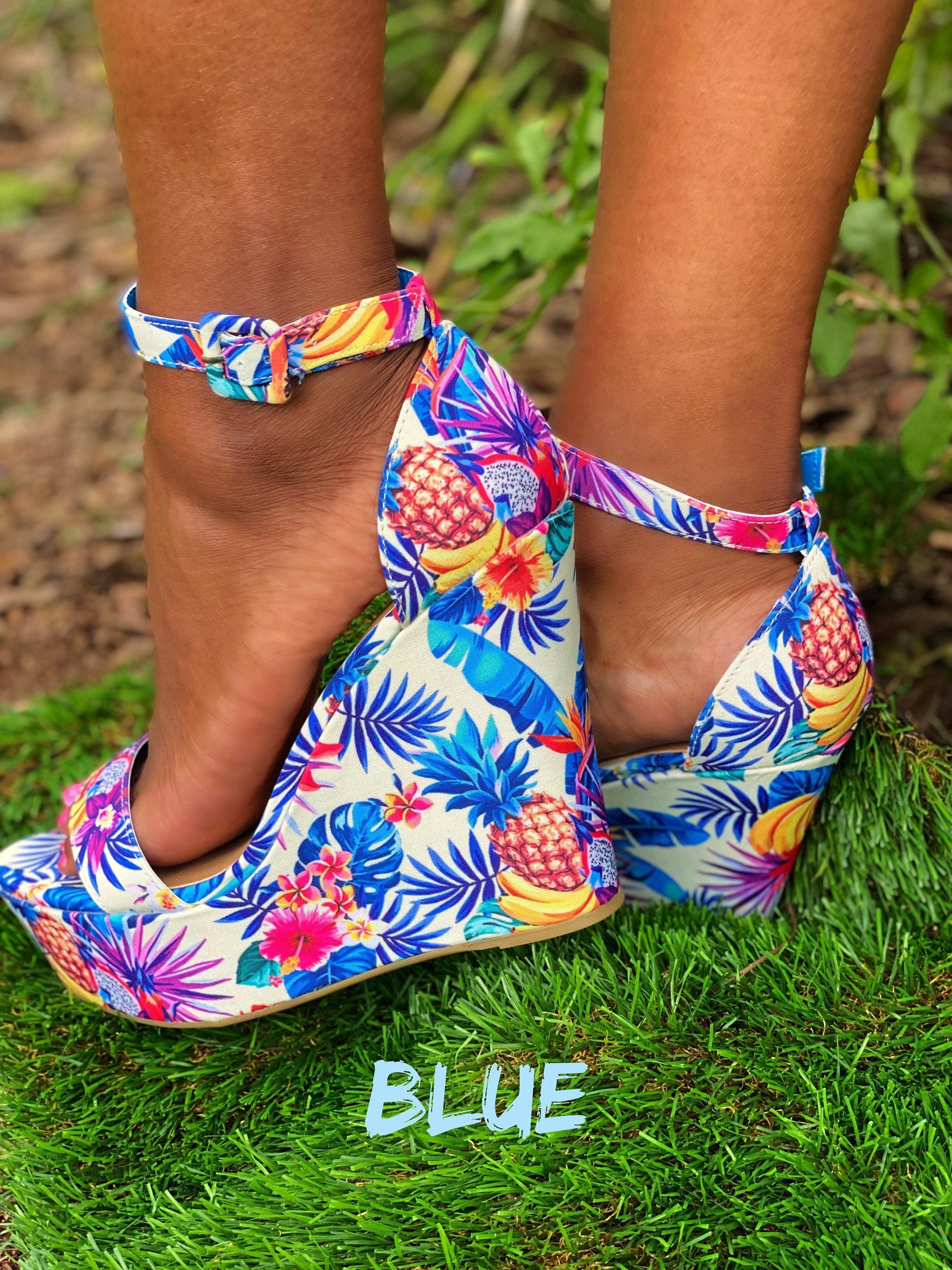 Whimsy Spring Sandals Whimsical Wedge Sandals - Etsy