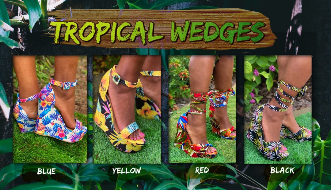 Whimsy Spring Sandals Whimsical Wedge Sandals - Etsy