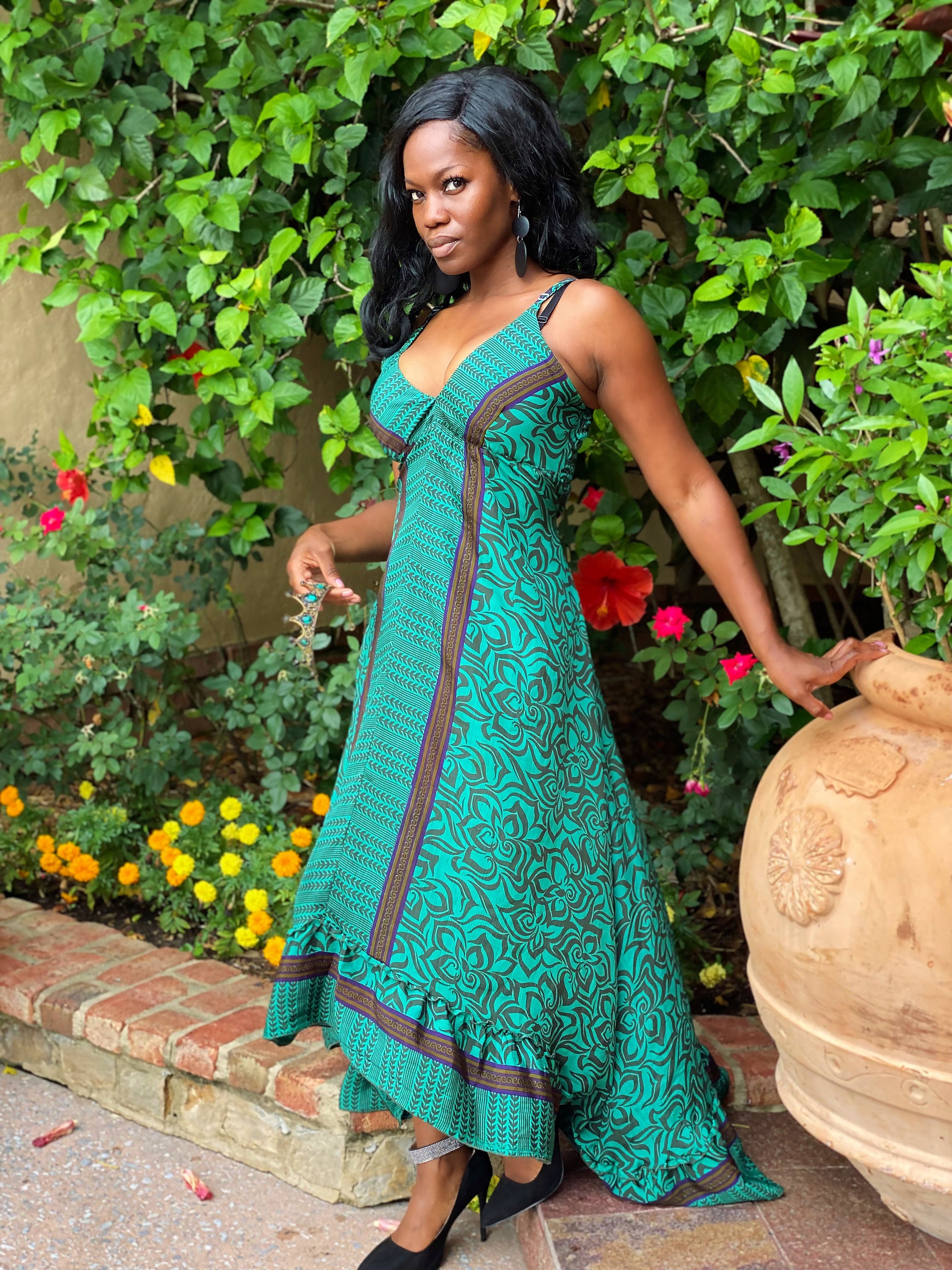bohemian batik dress Bohemian Batik Dress