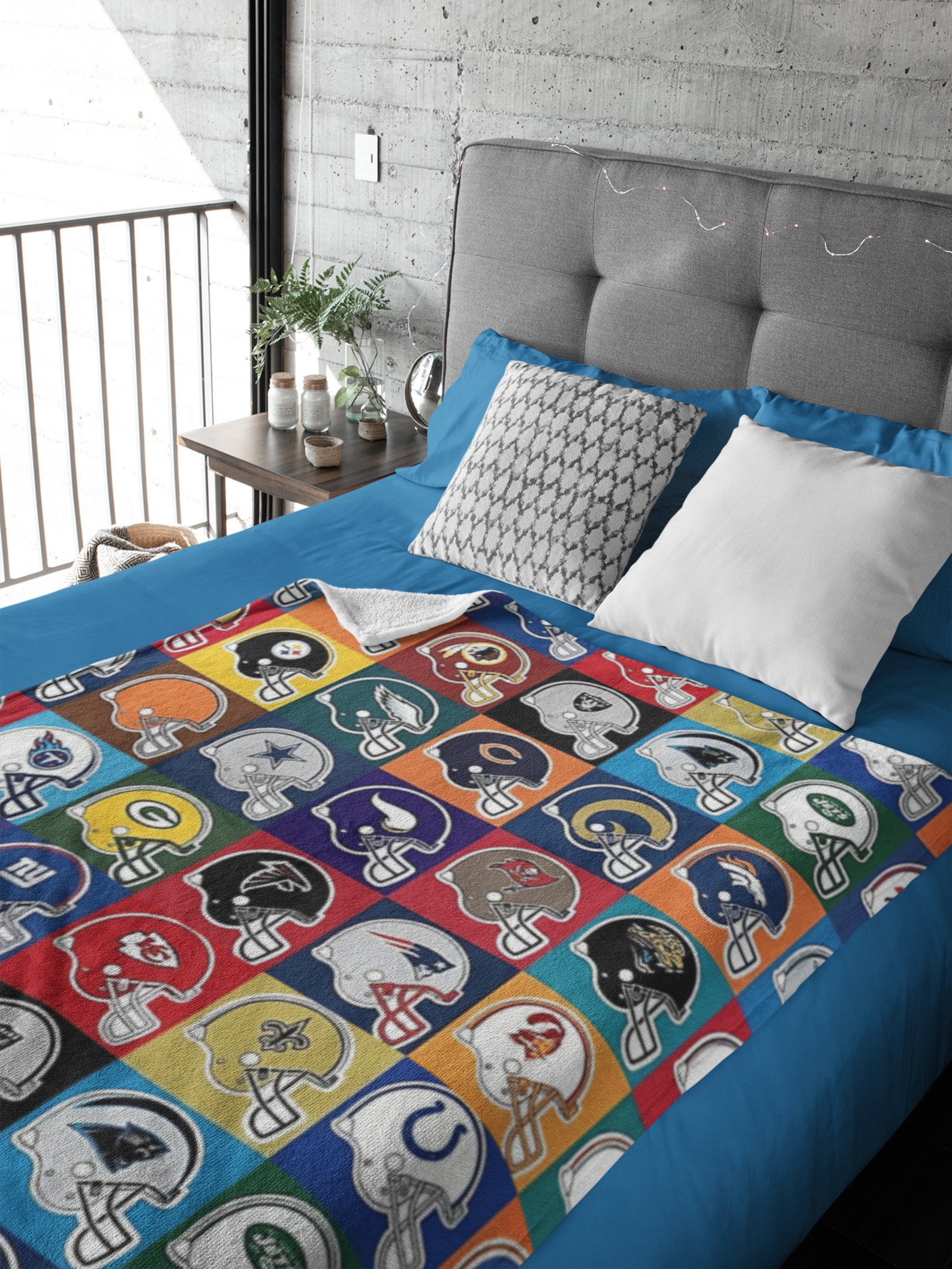 NFL USA Throw Fleece Blanket Gift For The National Football Etsy