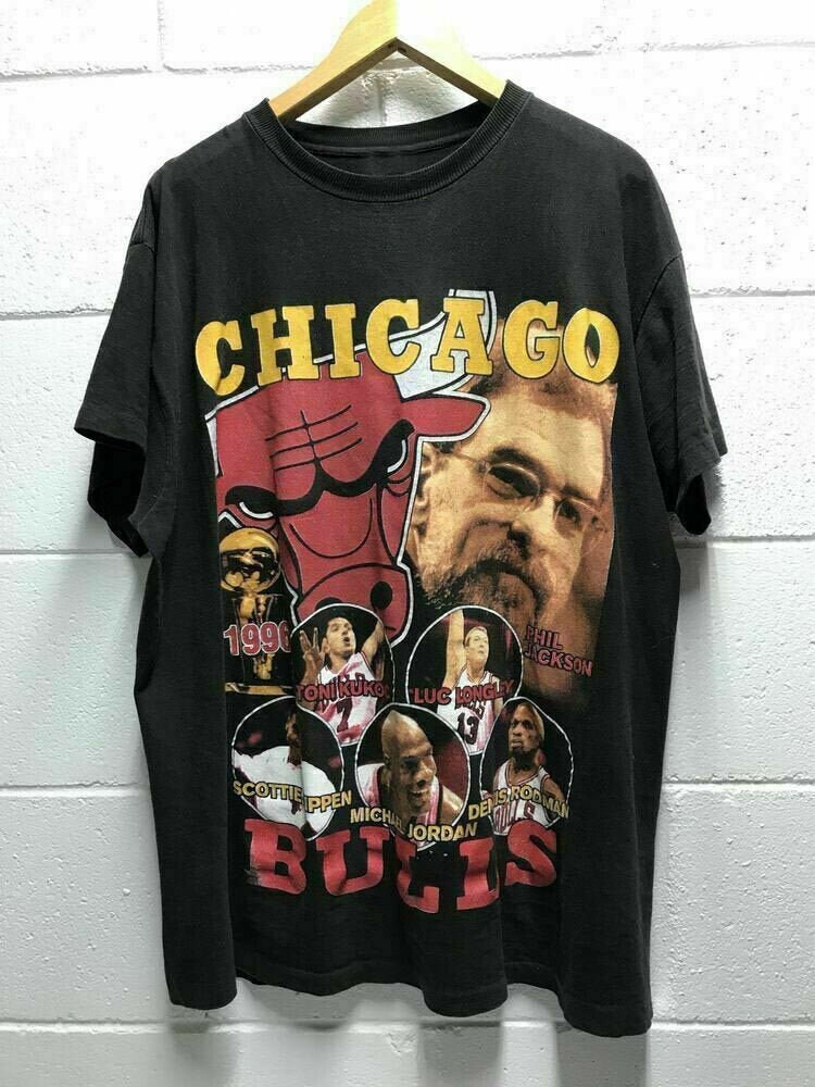 Chicago Bulls Rap Tee Michael Jordan Tshirt Funny Vintage | Etsy