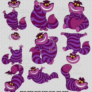 striped smiling cat svg, layered svg bundle, png, digital download