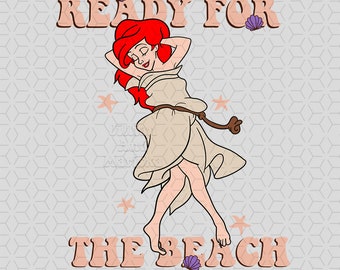 gotowy na plażę png, clipart, syrena png