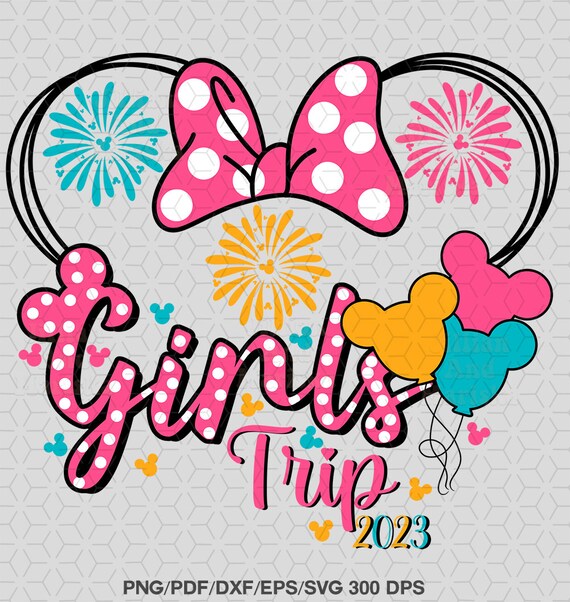 Girls trip 2023 vacation svg png eps dxf, clipart