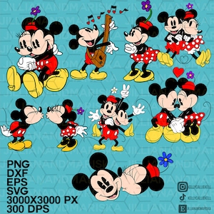 retro mouse svg, vintage mickey clipart, cut files for cricut, dxf for silhouette, png, print on demand