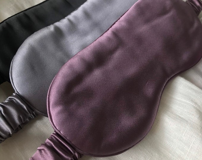 Luxury Mulberry Silk Sleep Eye Mask. Gift for Him or Her