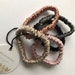 Luxury 22 momme ultra slim Scrunchy set of 5, 3 or 1 Single - Pure Mulberry Silk. Luxury hairband / hair bobble. Hair ties. Hairband upgrade 