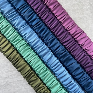 Serre-tête extensible en soie de mûrier. Bandeau de soin de la peau. Bande de maquillage. Bandeau de courtoisie. Cadeau pour elle